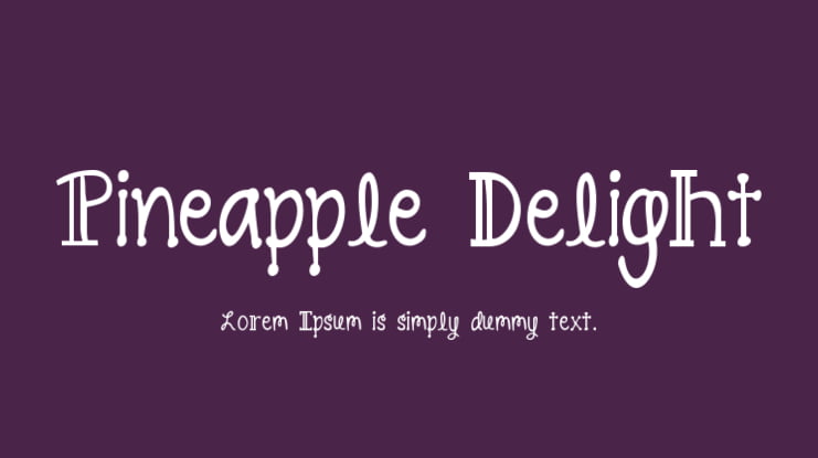 Pineapple Delight Font