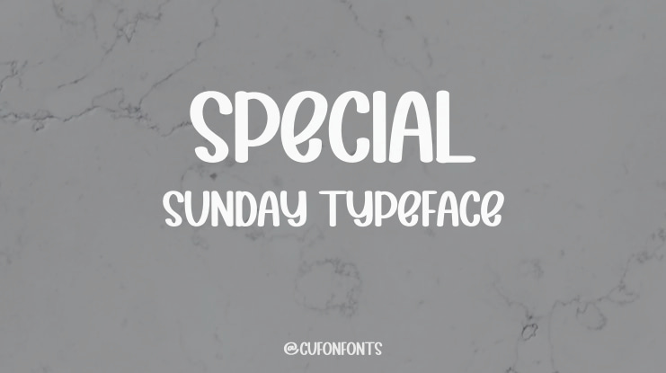 Special Sunday Font