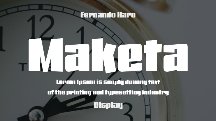 Maketa Font