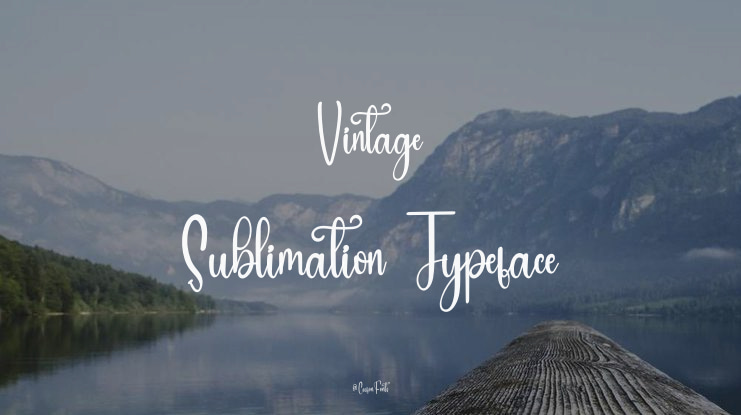Vintage Sublimation Font