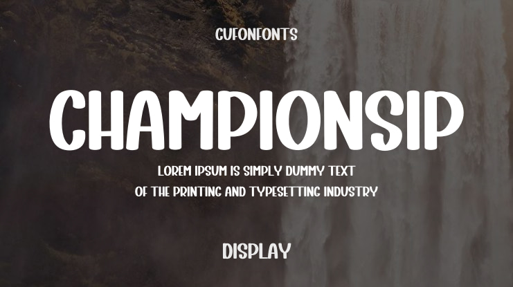 Championsip Font