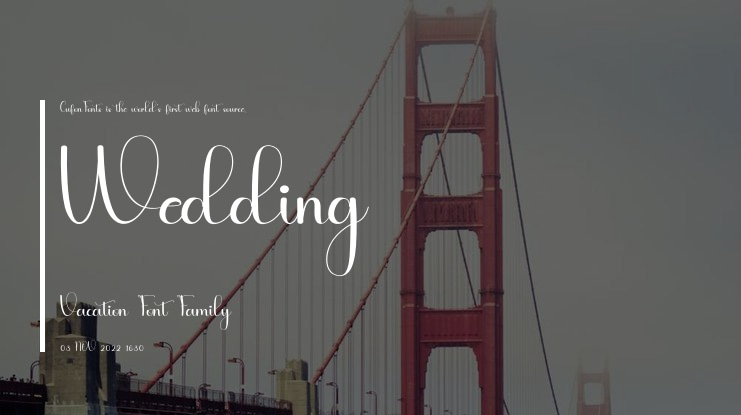 Wedding  Vacation Font