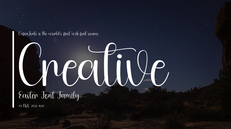 Creative Easter Font