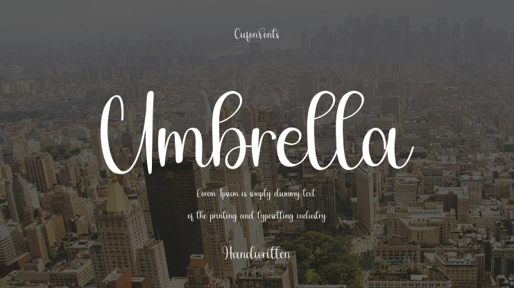 Umbrella Font