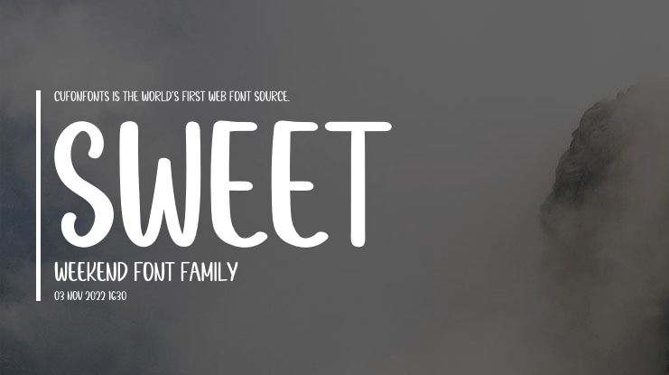 Sweet Weekend Font