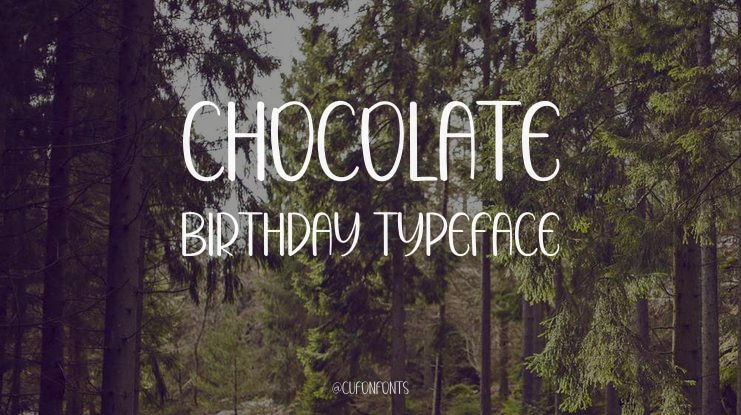 Chocolate Birthday Font