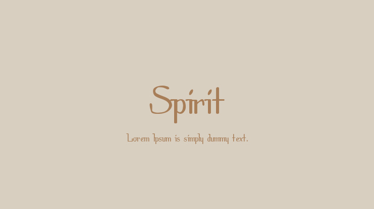 Spirit Font