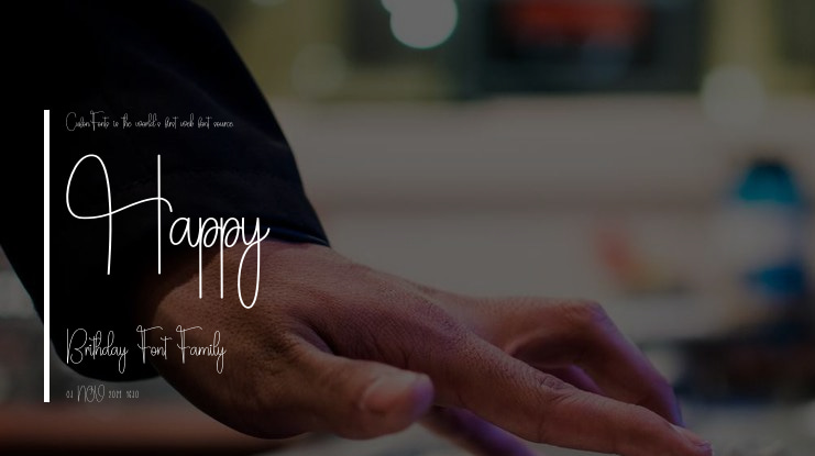 Happy  Brithday Font