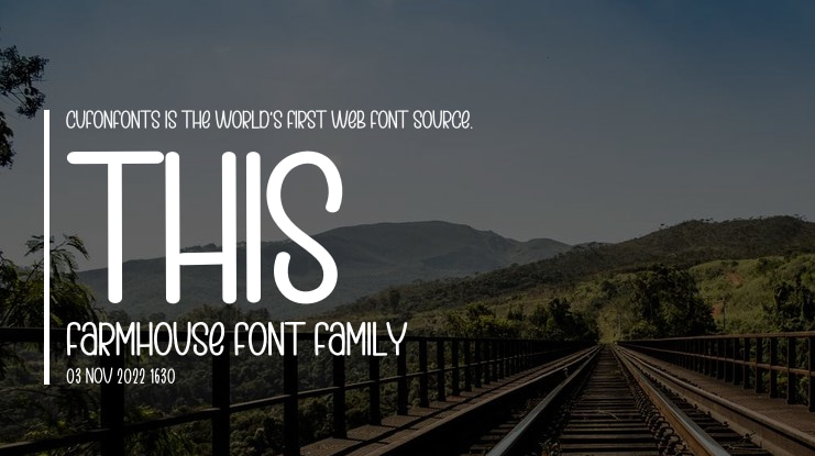 This  Farmhouse Font
