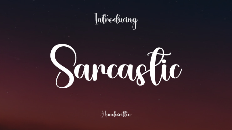 Sarcastic Font