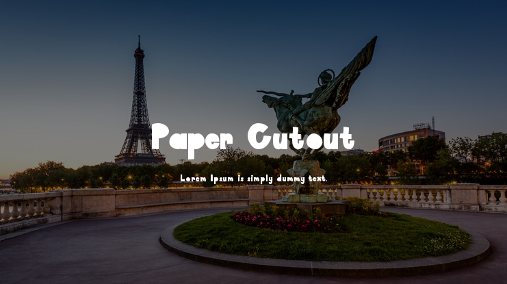 Paper Cutout Font
