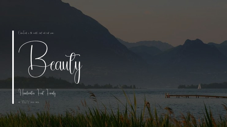 Beauty Handwriten Font