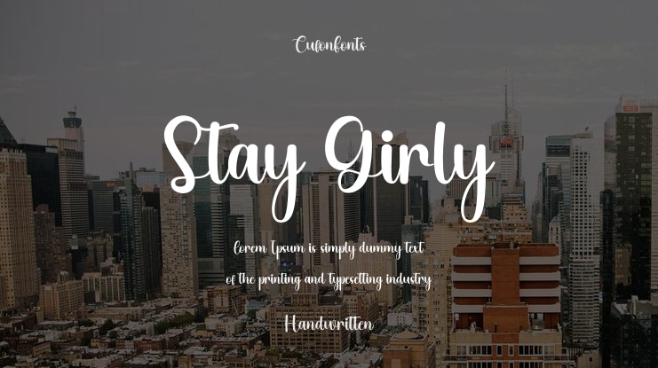 Stay Girly Font