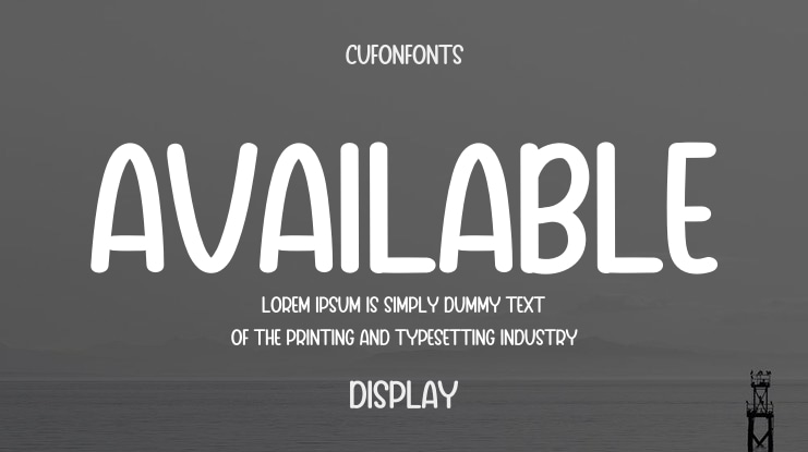 Available Font