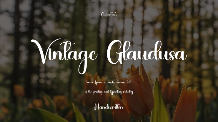 Vintage Glaudusa Font