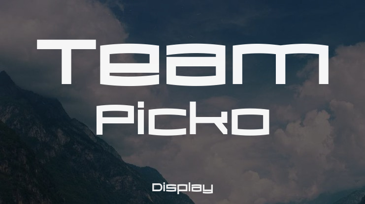 Team Picko Font
