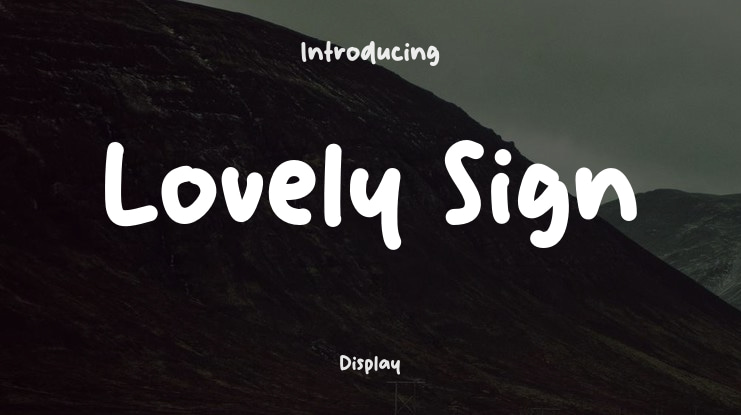 Lovely Sign Font