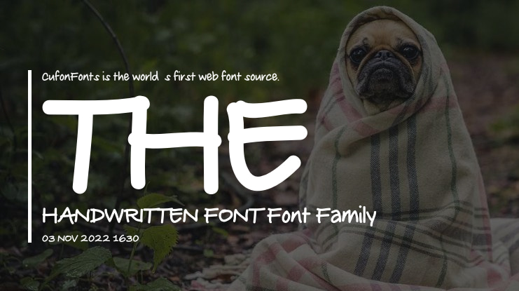 THE HANDWRITTEN FONT