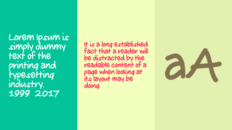 THE HANDWRITTEN FONT