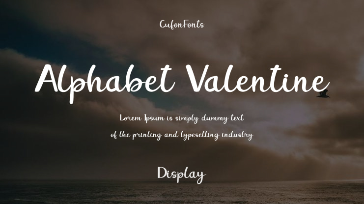 Alphabet Valentine Font
