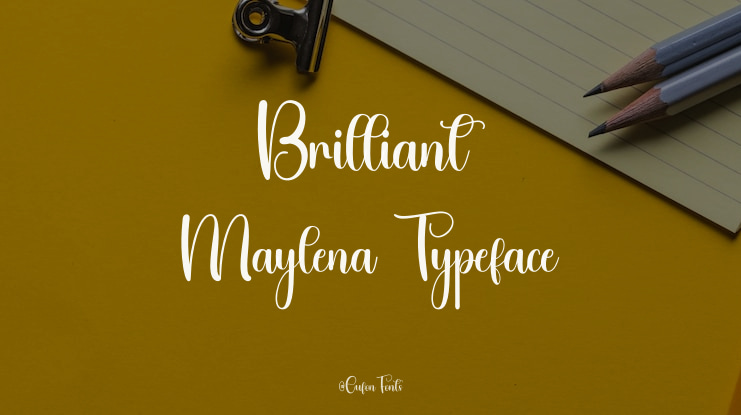 Brilliant Maylena Font