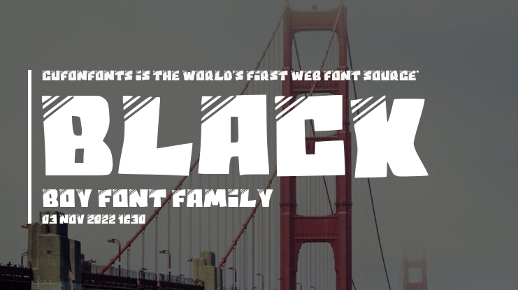 Black Boy Font