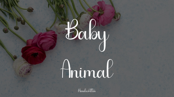 Baby Animal Font