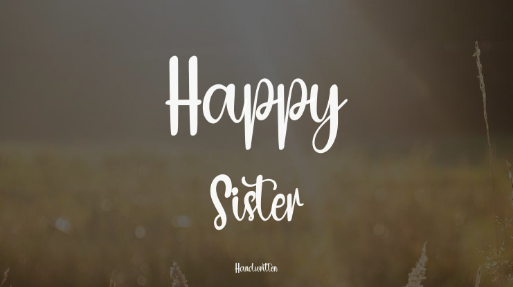 Happy Sister Font