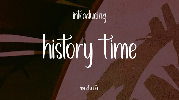 History Time Font