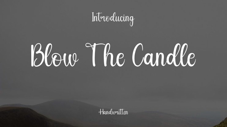 Blow The Candle Font