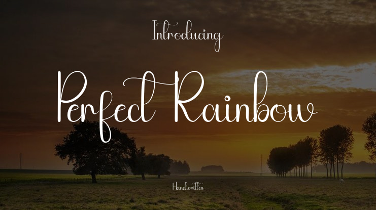 Perfect Rainbow Font