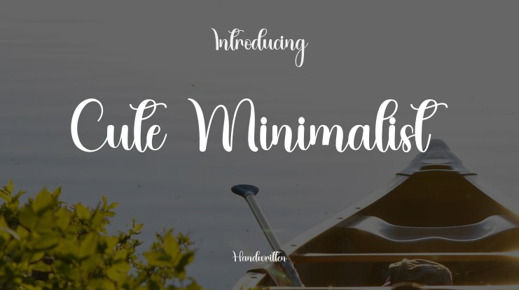 Cute Minimalist Font