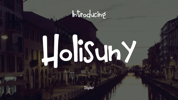 Holisuny Font