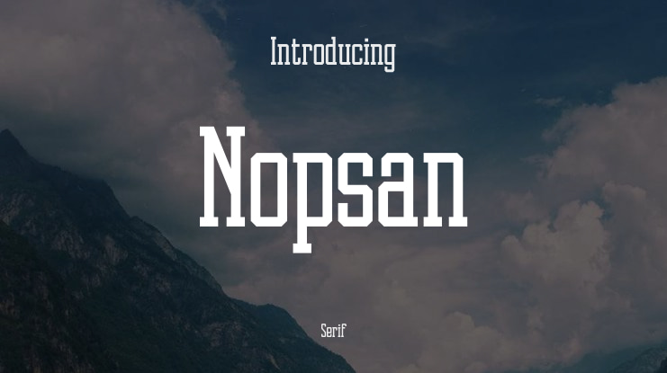 Nopsan Font