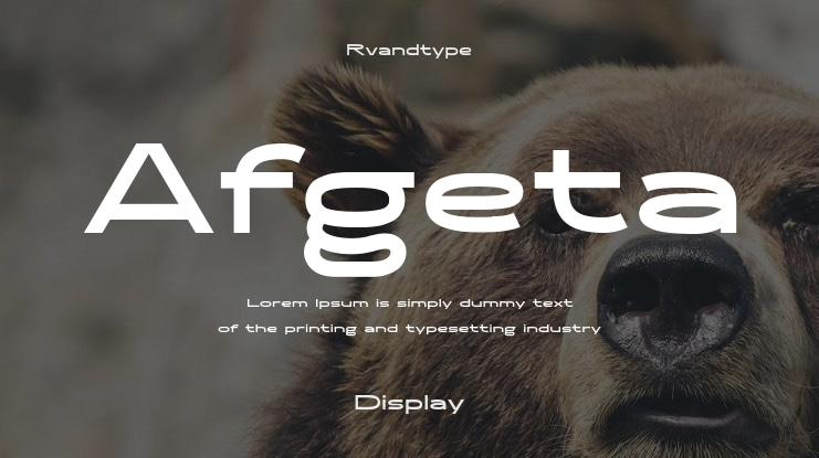 Afgeta Font Family