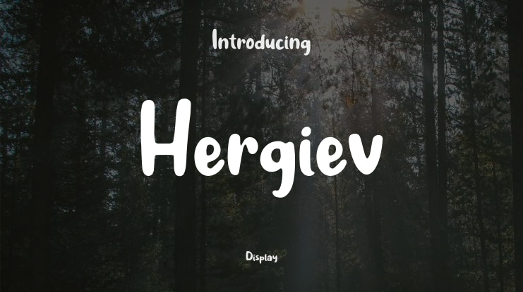 Hergiev Font