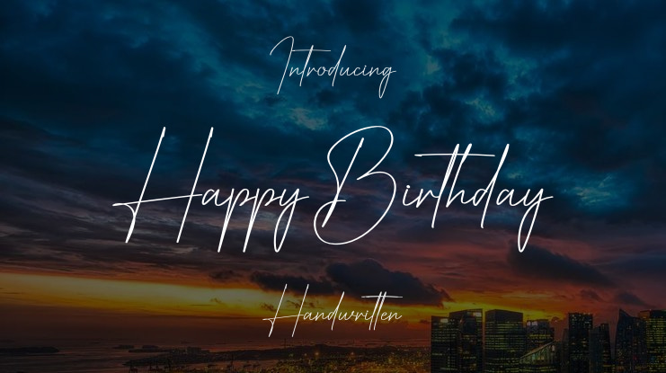 Happy Birthday Font