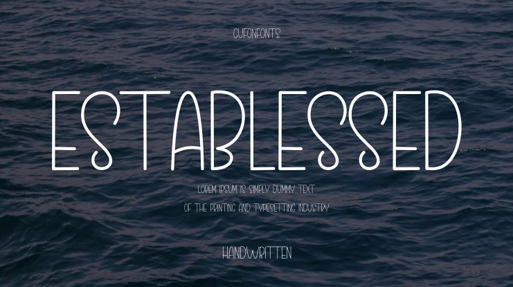 Establessed Font