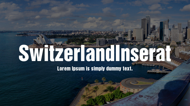 SwitzerlandInserat Font