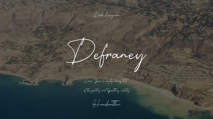 Defraney Font