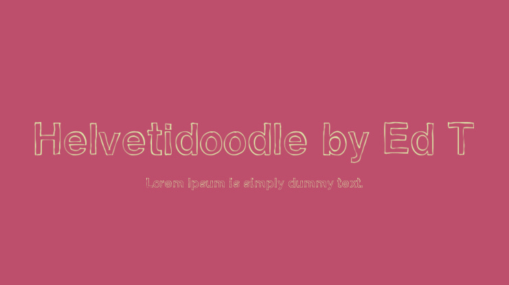 Helvetidoodle by Ed T Font