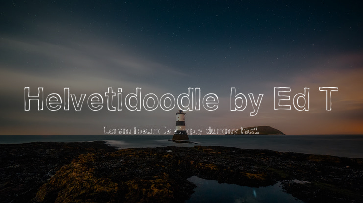 Helvetidoodle by Ed T Font