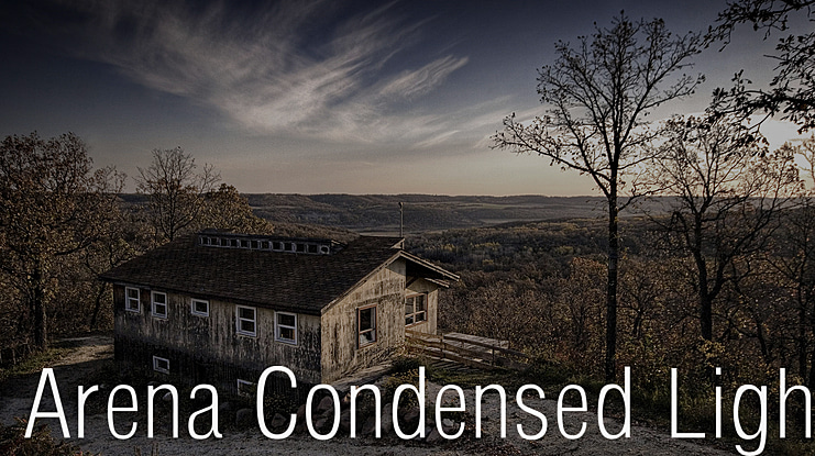 Arena Condensed Light Font