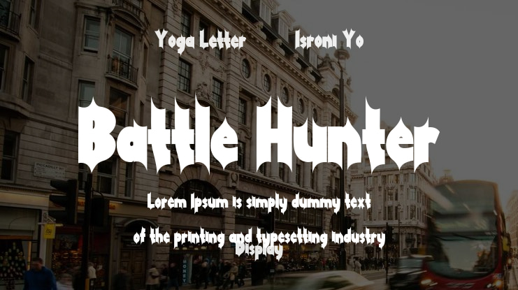 Battle Hunter Font