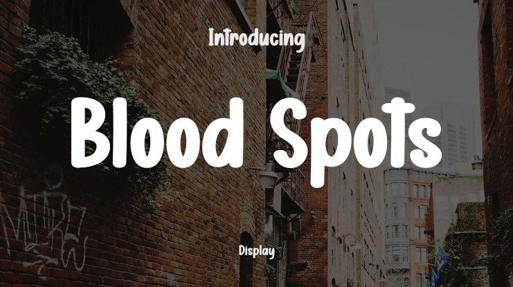 Blood Spots Font