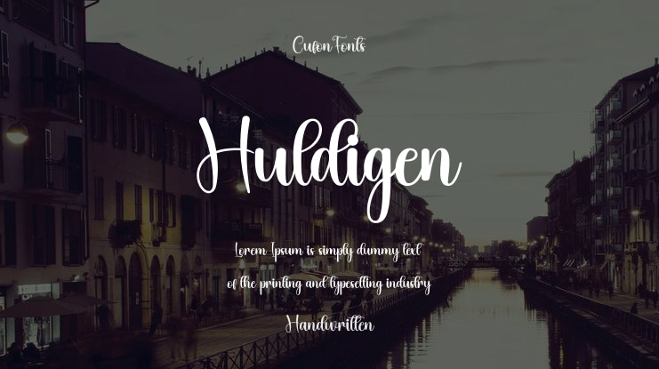 Huldigen Font
