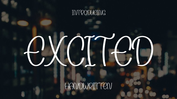 Excited Font