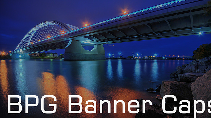 BPG Banner Caps Font
