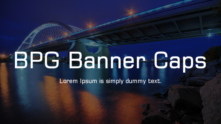 BPG Banner Caps Font