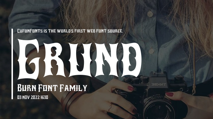 Grund Burn Font
